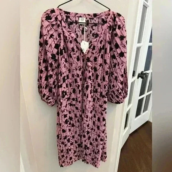 NWT Matilda Jane Good Hart GH Holiday Party Floral Pleated Dress - Picture 5 of 13